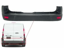 Ford Transit Connect 2014-2024 Rear Bumper Without PDC Holes Black Brand New