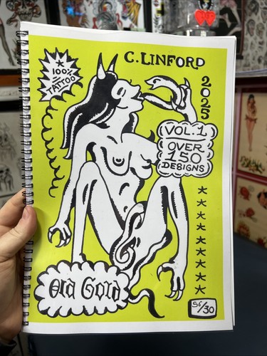 Tattoo flash stencil - tattoo, book