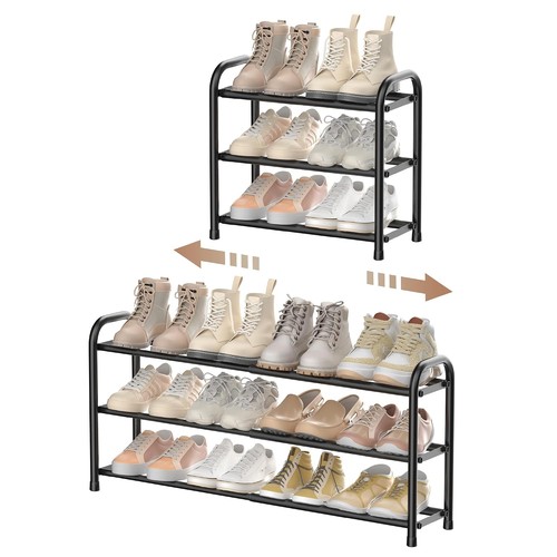 Expandable shoe rack tier - shoe, 3