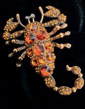 Stunning scorpion brooch - stunning,