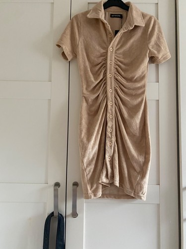 Ruched towelling bodycon - bodycon, dress