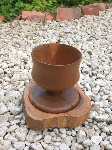 Hand crafted turned wooden - hand,