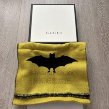 Gucci Bat Jacquard Wool Scarf