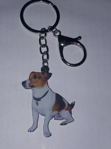 Jack russell dog keyring - jack,