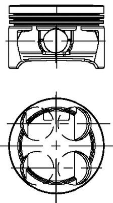 Piston fits opel - fits:, vauxhall
