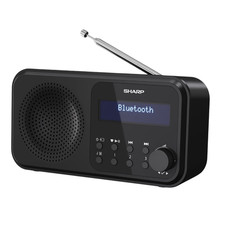 SHARP DR-P420(BK) Tokyo Portable Digital Radio – Bluetooth 5.0, DAB+/FM, Compact