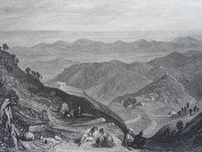 c1858 Antique Print INDIA -