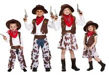 Kids COWBOY COWGIRL COSTUME Girls Childrens Boys Fancy Dress Party Book Week UK
