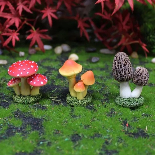 6pcs mini toadstool - 1/6pcs,