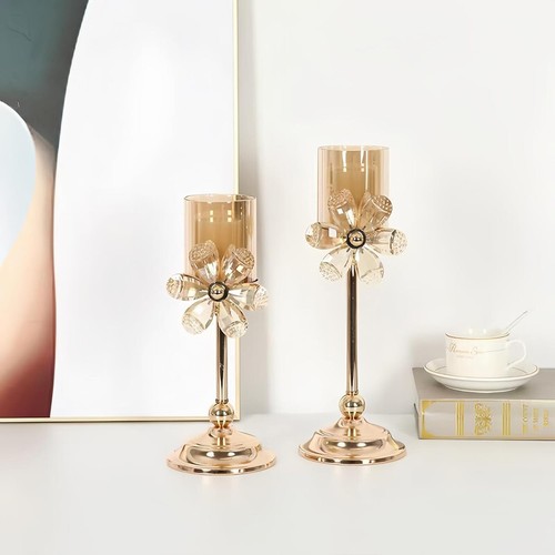 Luxury crystal candle holder - crystal,