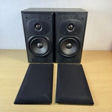 Jamo Cornet 145 HiFi Stereo Bookshelf Speakers Black 90W Made in Denmark Working