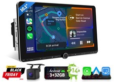 Eonon 10.1" Double 2 Din Android 14 Car Stereo GPS Sat Nav Radio CarPlay DAB+ FM