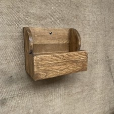Rustic Wall Box - Waxed Pine -
