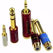 Pro Metal Premium Adapters 2.5/Headphone 3.5/Big 6.35mm(1/4)/RCA & Jack Phono