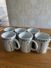 8 White & Black "Tea Coffee"