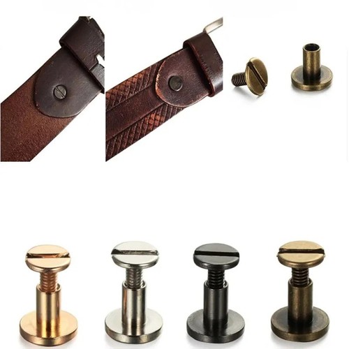 10sets flat belt screw leather - 10sets,