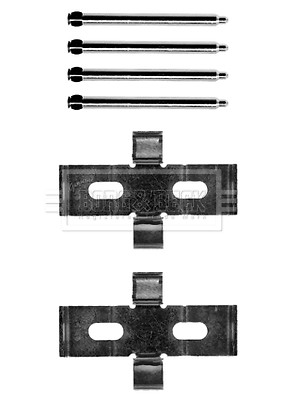 Rear brake pad fitting - brake, pin