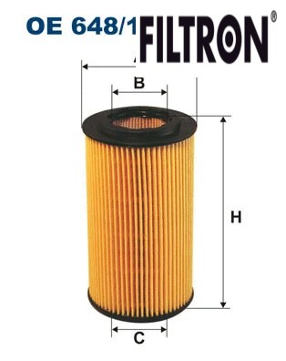 Oil filter 648 filtron i - 648/1,