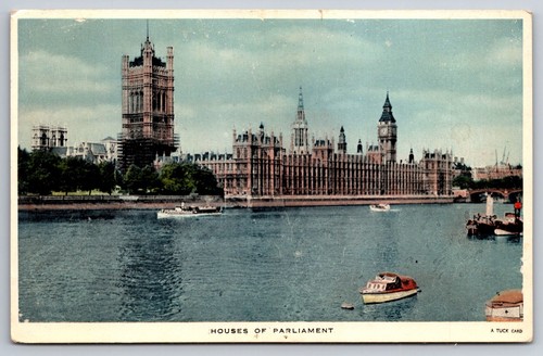 Vtg postcard houses - vtg, of