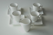 YONG SQUITO Coffee  Set, High Quality Bone China Porcelain, 9 pieces