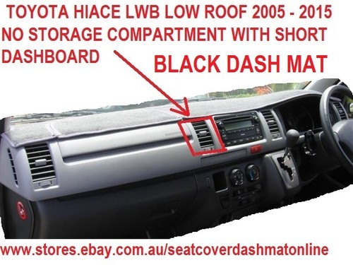 Black dash mat dashmat fit - black,