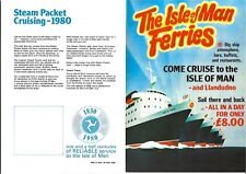 Isle of Man Steam Packet Douglas Mersey Llandudno day excursions Irish Sea 1980
