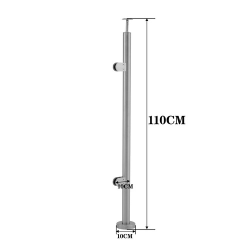 Stainless steel stair handrail - stainless,