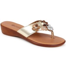 Pavers Floral Embellished Toe