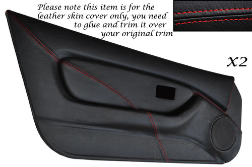 Red stitch full door - red, 2x