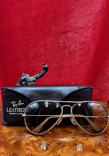 Rare sunglass ray - ray-ban, leathers