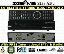 ZGEMMA H5 v2 COMBO HD SATELLITE TERRESTRIAL IPTV TV & RADIO RECEIVER SET TOP BOX