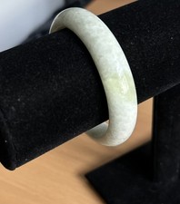 Genuine Nephrite Jade Bangle / pale green in colour/ 53g 