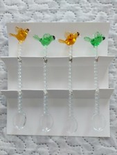 Set of 4 Handmade Glass