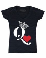 Queen Of Hearts Women's V-Neck