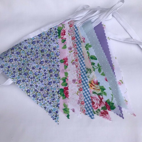 Fabric bunting vintage - fabric, bunting.vintage