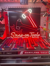 Snap On Neon Hammer Sign -