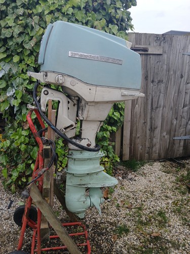 Perkins vintage outboard boat