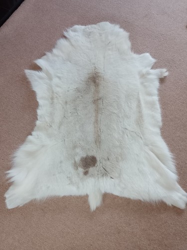Reindeer skin rug 135cm - reindeer,