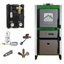 Wood Gasification Boiler 49 Kw With Connection Set Scheitholzkessel, Pyromax