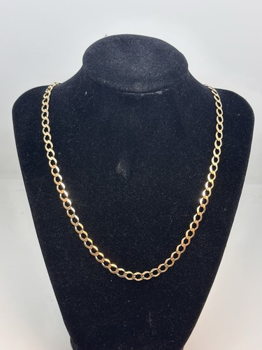 9ct solid gold curb chain - 9ct,