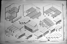 Old Builder 1896 Illustration Students Column Floors Geary Wood Block Victorian