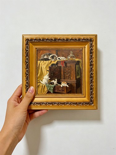 Cats antique cabinet - cats,