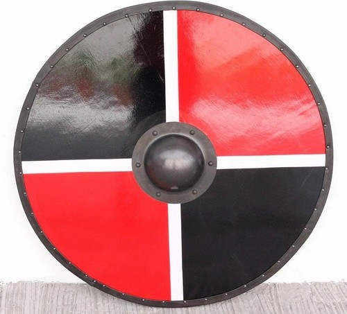 Viking round timber shield - timber, 30"