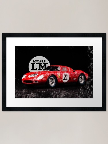 Ferrari 250 framed art - ferrari, lm
