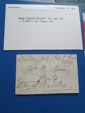 Signed Free Front 1822 (GB) Marquess Donegall, George Augustus Chichester KP
