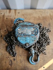 Vintage Hublast 1 Tonne Chain Hoist Engine Hoist - Block and Tackle 