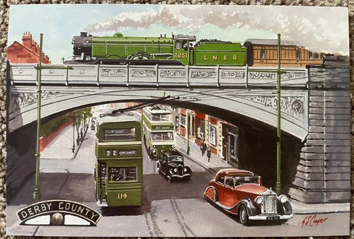 Derby county 2010 - derby, postcard