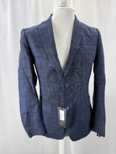 Roy Robson Navy Checked Jacket