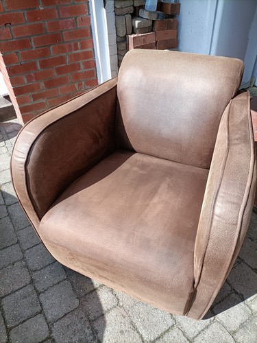 Brown faux leather - brown, tub
