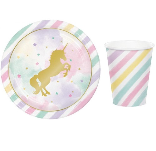 Unicorn party tableware set - party,